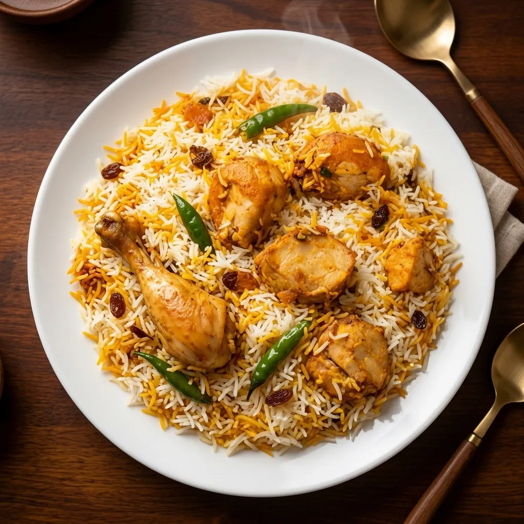 Karachi-style chicken biryani at Karachi Bites in NE Calgary
